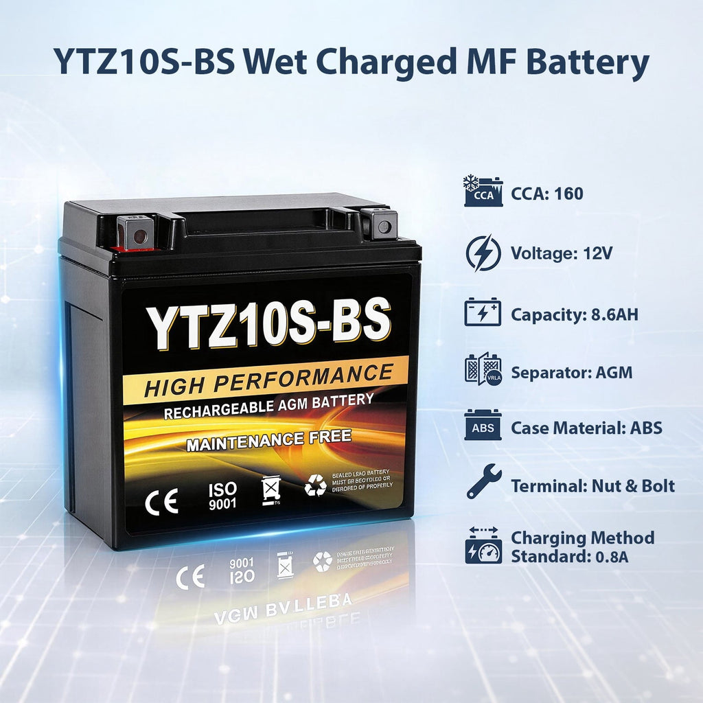 Anlibatt YTX20HL-BS Motorcycle Battery 12V 18Ah 300CCA Rechargeable Sealed Batteries Powersport Replacement for ATV, Scooter, Jet ski, Dirt Bike