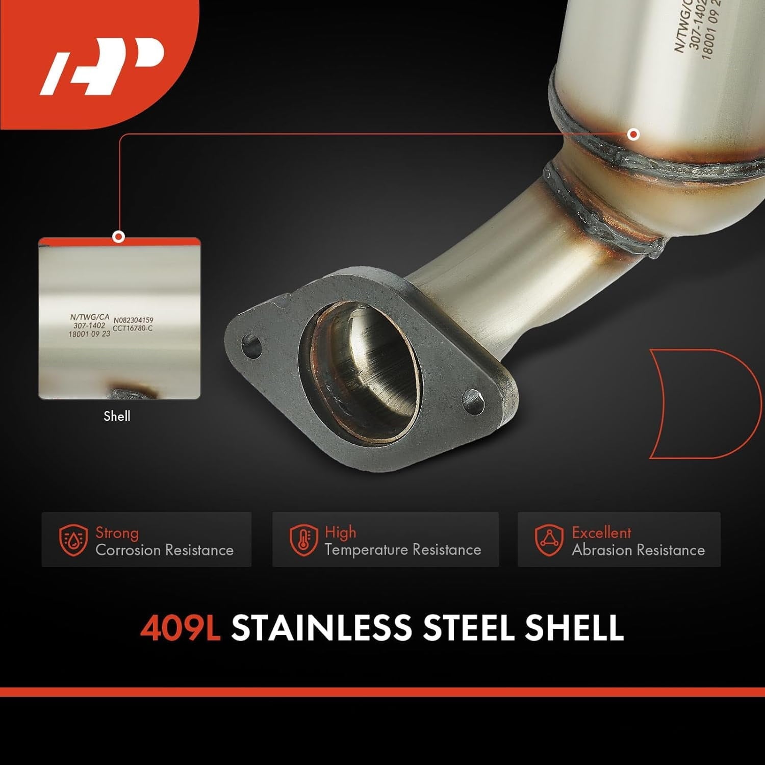 A-Premium Front and Rear 2-PC Catalytic Converter Kit Direct-Fit Compatible with Dodge Grand Caravan Journey Avenger & Chrysler Town & Country 200 & Volkswagen Routan & Ram C/V 3.6L EPA Compliant