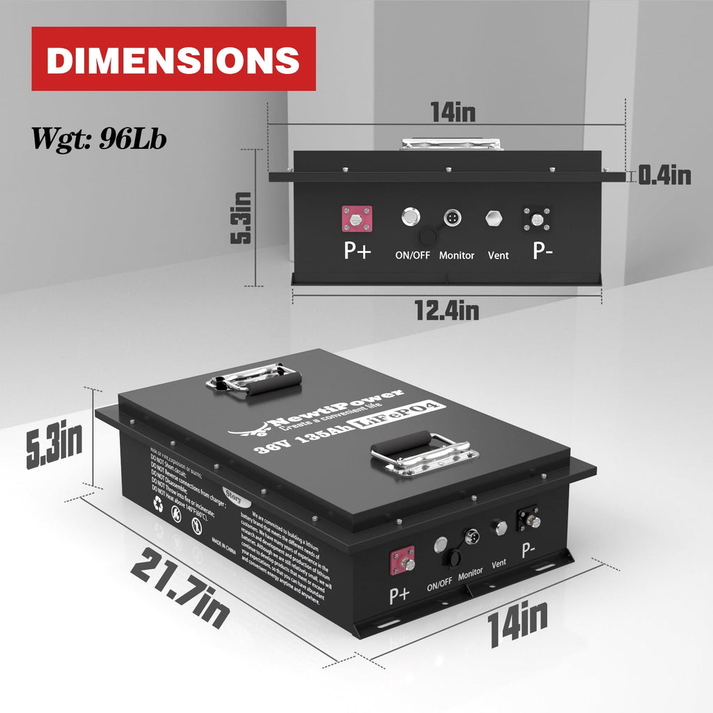 48V 100Ah LiFePO4 Lithium Battery,200A BMS,10000+ Deep Cycle Lithium Iron Phosphate Battery Great for Golf Cart, RV, Marine and Off Grid Applications