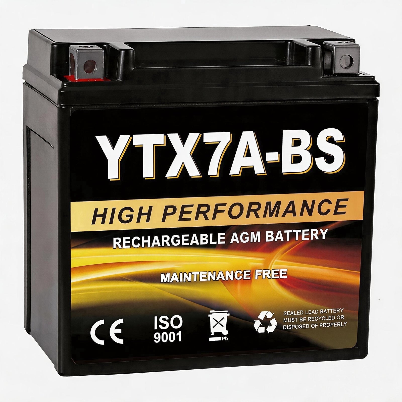 Anlibatt YTX14-BS Motorcycle Battery 12V 12Ah 200CCA Rechargeable Sealed Batteries Powersport Replacement for ATV, Scooter, Jet ski, Dirt Bike
