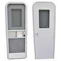 AP Products 015-217709 RV Radius Entrance Door - 26 x 72, Polar White