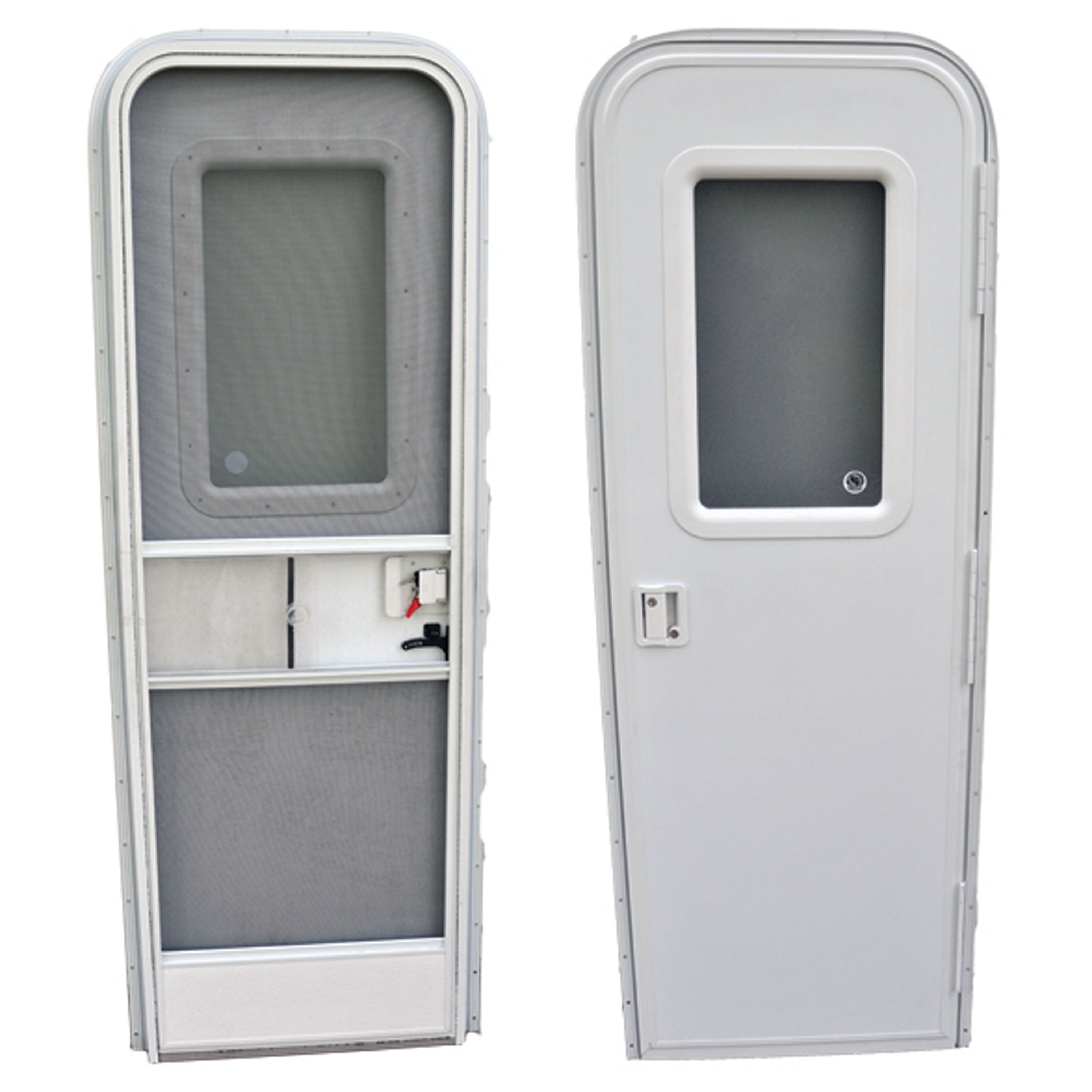 AP Products 015-217709 RV Radius Entrance Door - 26 x 72, Polar White