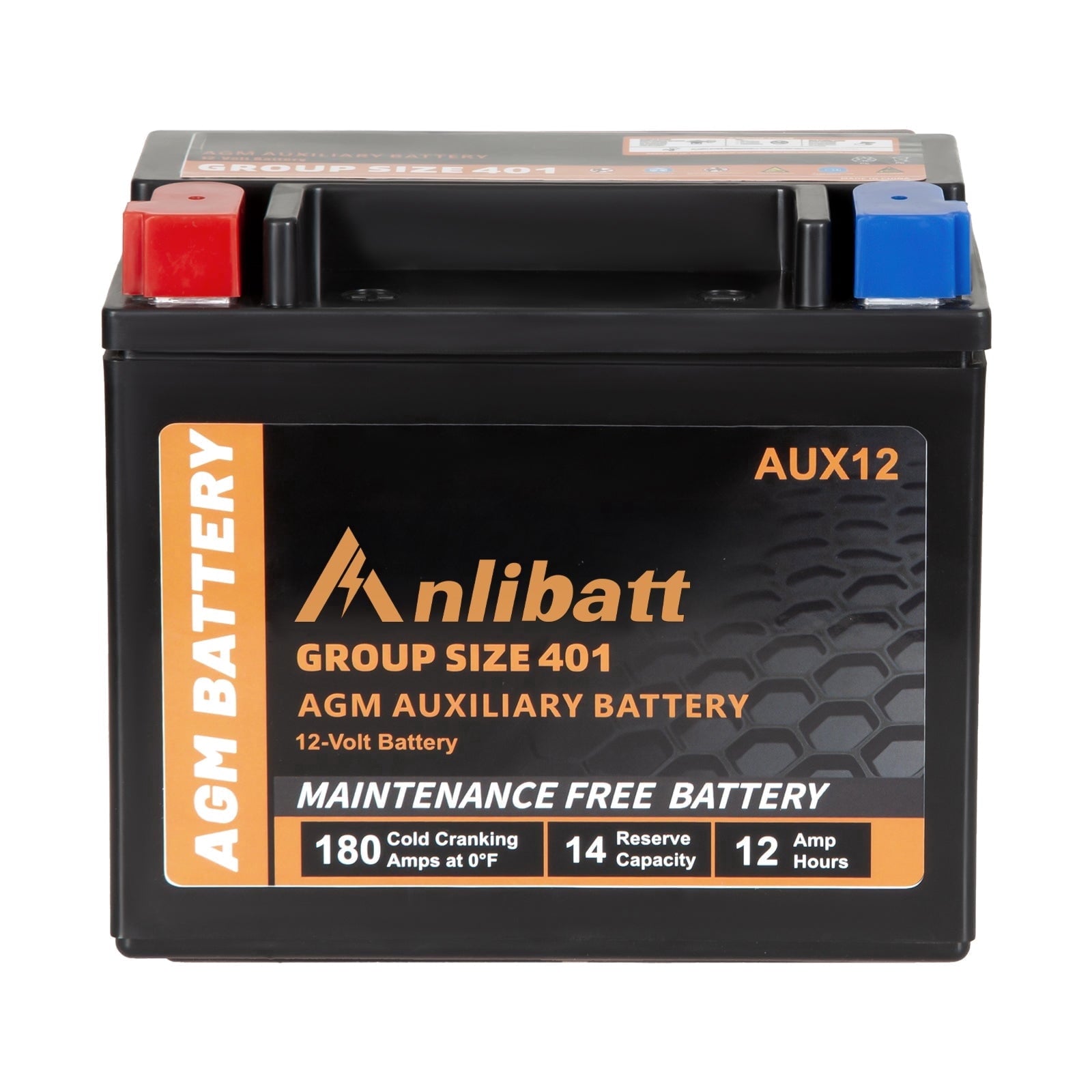 Anlibatt BCI Group 49 Battery, AGM 12 Volt Rechargeable Automotive Batteries for Car, H8 900CCA 95Ah 160RC Maintenance Free