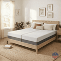 Celestial Sleep Gel Memory Foam Mattress in a Box, Made in The USA, CertiPUR-US, Oeko-Tex, and Fiberglass-Free Certified Bed, 12 inch Medium Soft - Split King