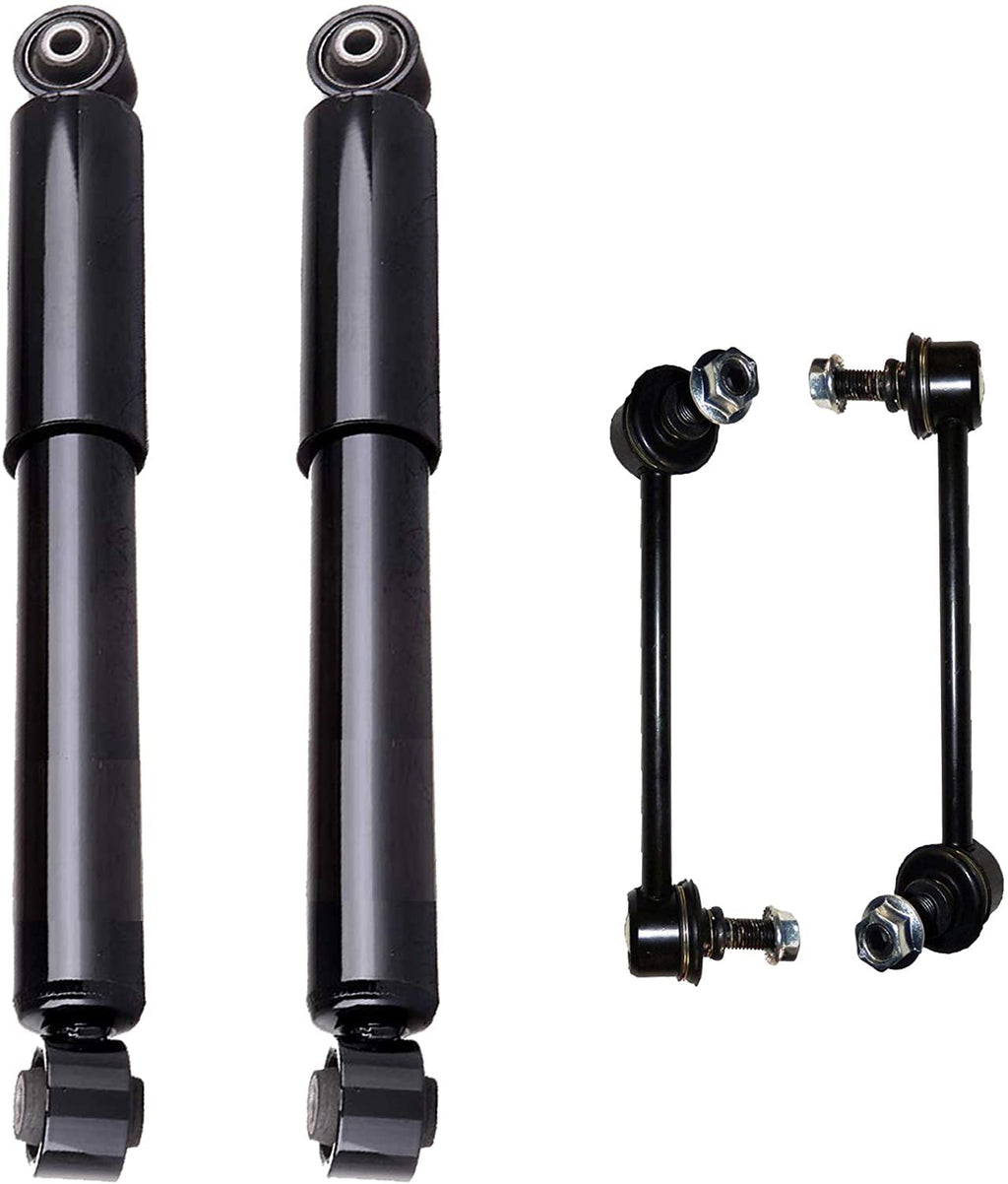 Detroit Axle - Rear Shock Absorbers for 2003-2008 Honda Pilot, 2001-2006 Acura MDX, 2 Shock Absorbers 2 Stabilizer Sway Bar Links 2002 2004 2005 2007 Replacement