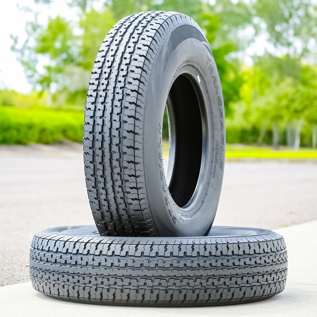 Set of 4 Transeagle ST Radial II Steel Belted ST225/75R15 225/75R15 117/112L E 10 Ply Trailer Tires