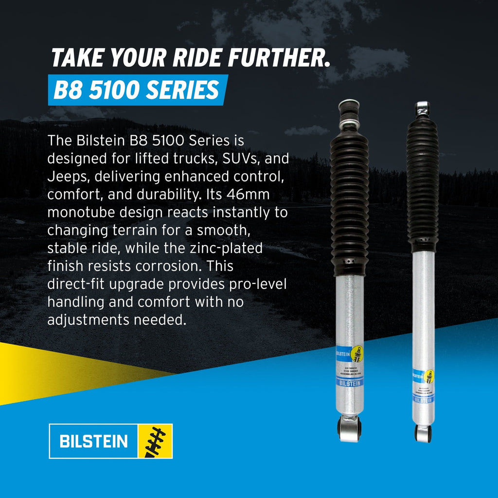 Bilstein Set of Front and Rear B8 5100 Series Shocks Compatible with 2005-2016 F250/F350 4WD with 2 Front & 0-1 Rear