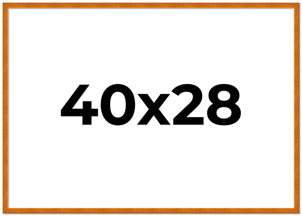 40x28 Bronze Brown Real Wood Picture Frame Width 1.25 inches | Interior Frame Depth 0.75 inches |