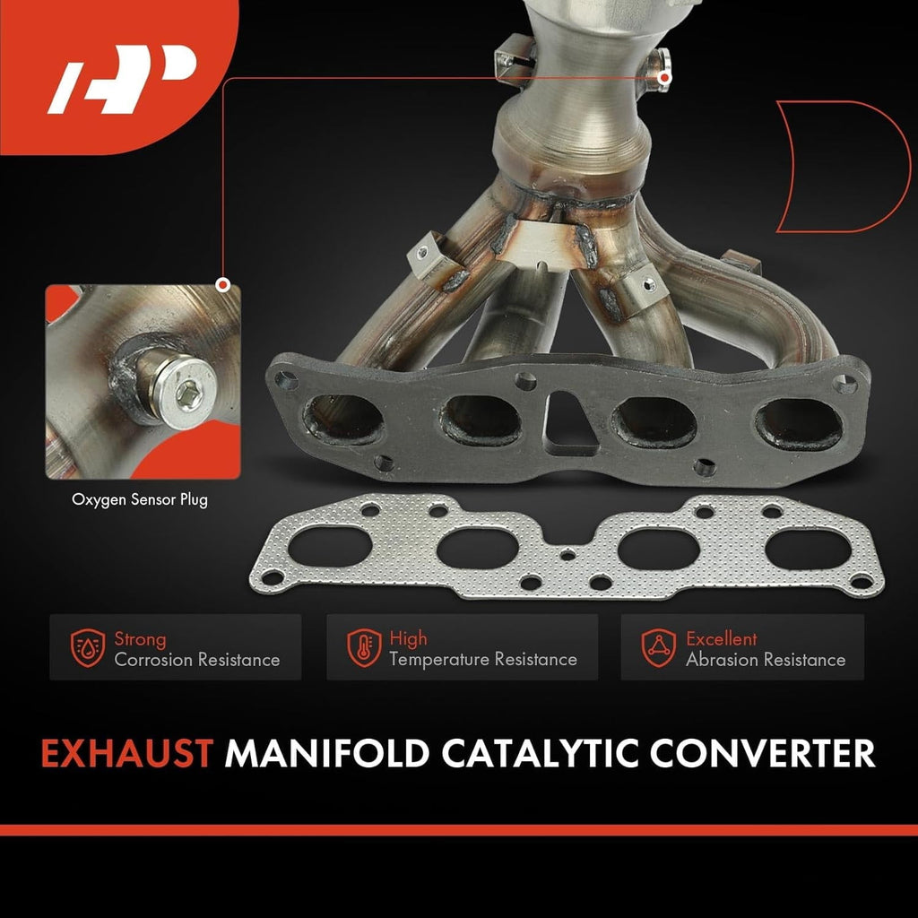 A-Premium Front and Rear 2-PC Exhaust Manifold Catalytic Converter Kit Direct-Fit Compatible with Nissan Altima 2007-2012 2.5L, EPA Compliant