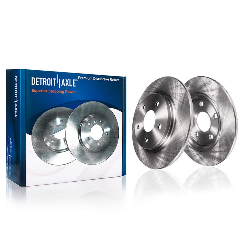 Detroit Axle - Rear Brake Kit for 2013-2016 Lincoln MKZ Ford Fusion, Disc Brake Rotors Ceramic Brake Pads 2014 2015: 11.89 Rotors