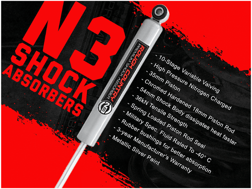 07-18 Jeep Wrangler JK N3 Rear Shocks Pair