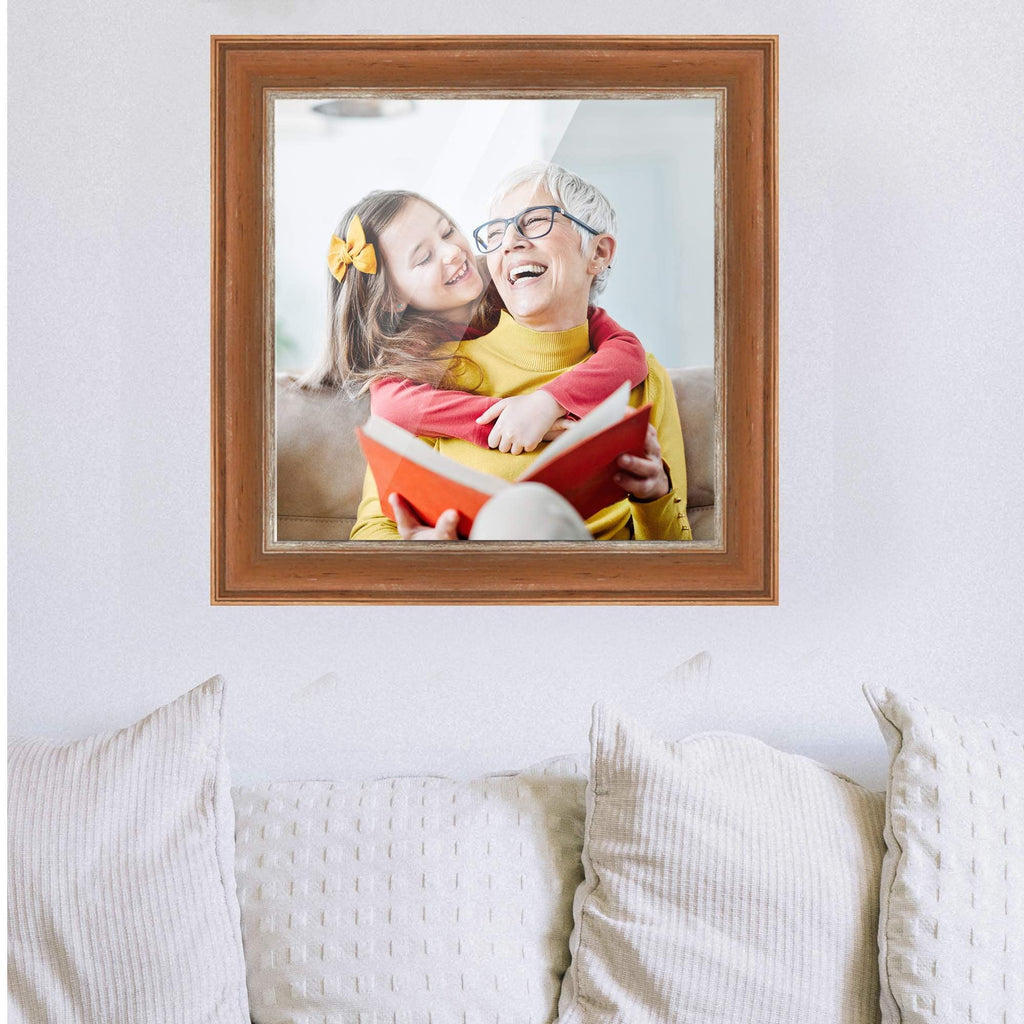 40x28 Bronze Brown Real Wood Picture Frame Width 1.25 inches | Interior Frame Depth 0.75 inches |